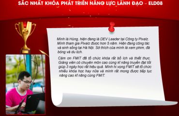 Vinh danh anh Nguyễn Xuân Hùng khóa ELD08